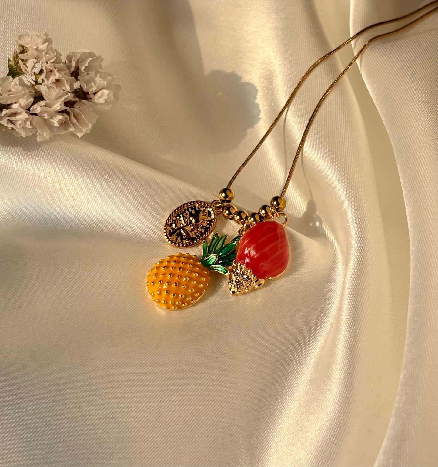 Pineberry Necklace